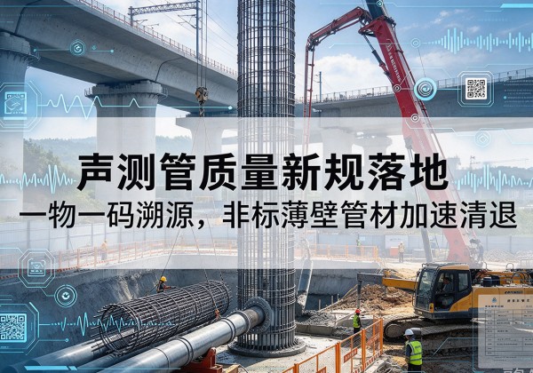 伊吾声测管质量新规落地，一物一码溯源，非标薄壁管材加速清退
