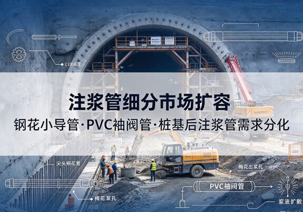 伊吾注浆管细分市场扩容，隧道钢花小导管、PVC 袖阀管、桩基后注浆管需求分化